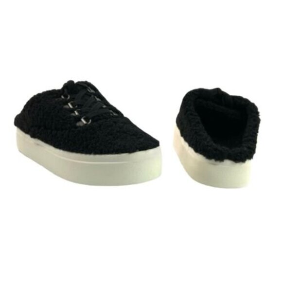 Lucky Brand Sneakers 6 Tolini Platform Faux Shearling Mule Lace-up - Picture 12 of 12